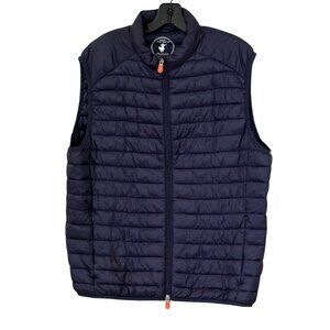 Save The Duck Men's Remo Water Resistant Packable Puffer Vest Black Size XXL